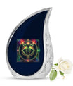 Taurus Zodiac Adult Urn For Ashes - Spiritual Urn For Funeral Service