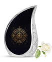 Spiritual Urns for Adult Female And Male - Golden Symmetric Urn