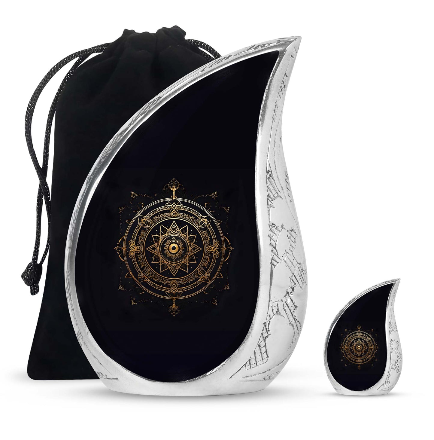 Personalized Religious Cremation Urn for Adult Female - 10-inch, 200 cu in - Yatskia