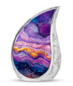 Purple Abstract Memorial Ashes Urn For Mom - Cremation Urns For Women
