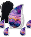 Purple Abstract Memorial Ashes Urn For Mom - Cremation Urns For Women