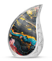 Abstract Small Keepsake Urns For Human Ashes - Colorful Memorial Urn