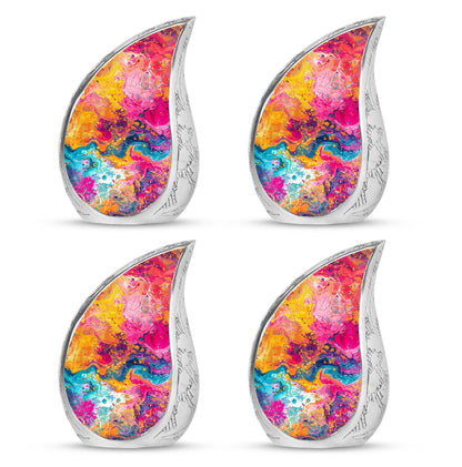 Colorful Personalized Marble Keepsake Urn for Human Ashes - 10-inch, 200 cu in - Yatskia