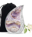 Abstract Swirl Cremation Urn – Purple Abstract Memorial Keepsakes For Ashes