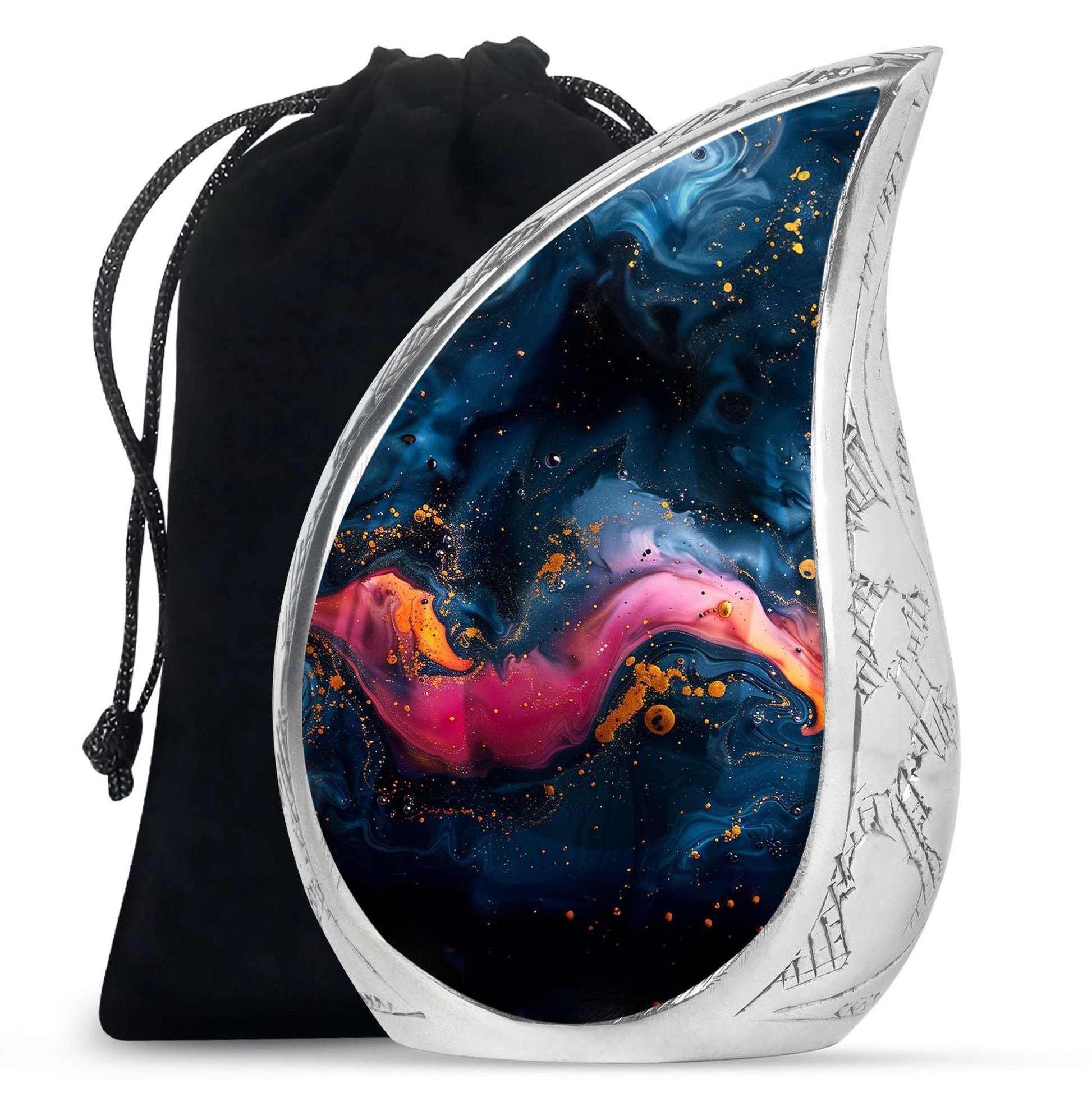Galaxy Nebula Urn for Ashes – Cosmic Tribute Ashes Keepsake Urn