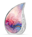 Watercolor Swirl Abstract Cremation Urn for Ashes - Pink Urn For Mom