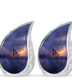 Purple Meadow Urn For Ashes - Monarch Butterfly Funeral Urn For Women