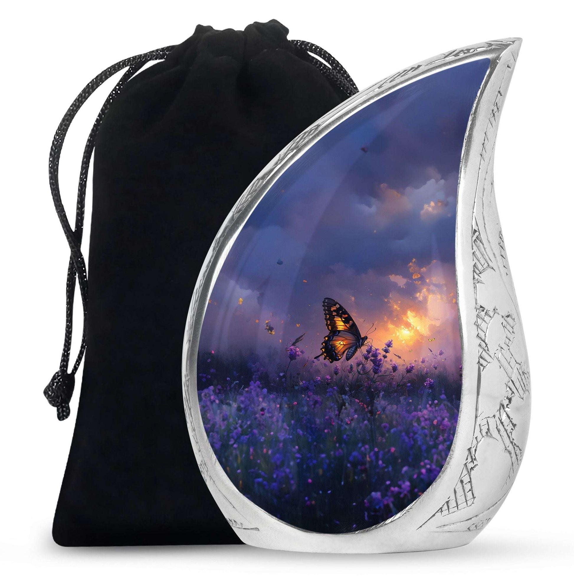 Butterfly Sunset Cremation Urns – Handmade Butterfly Memorial Urns for Ashes