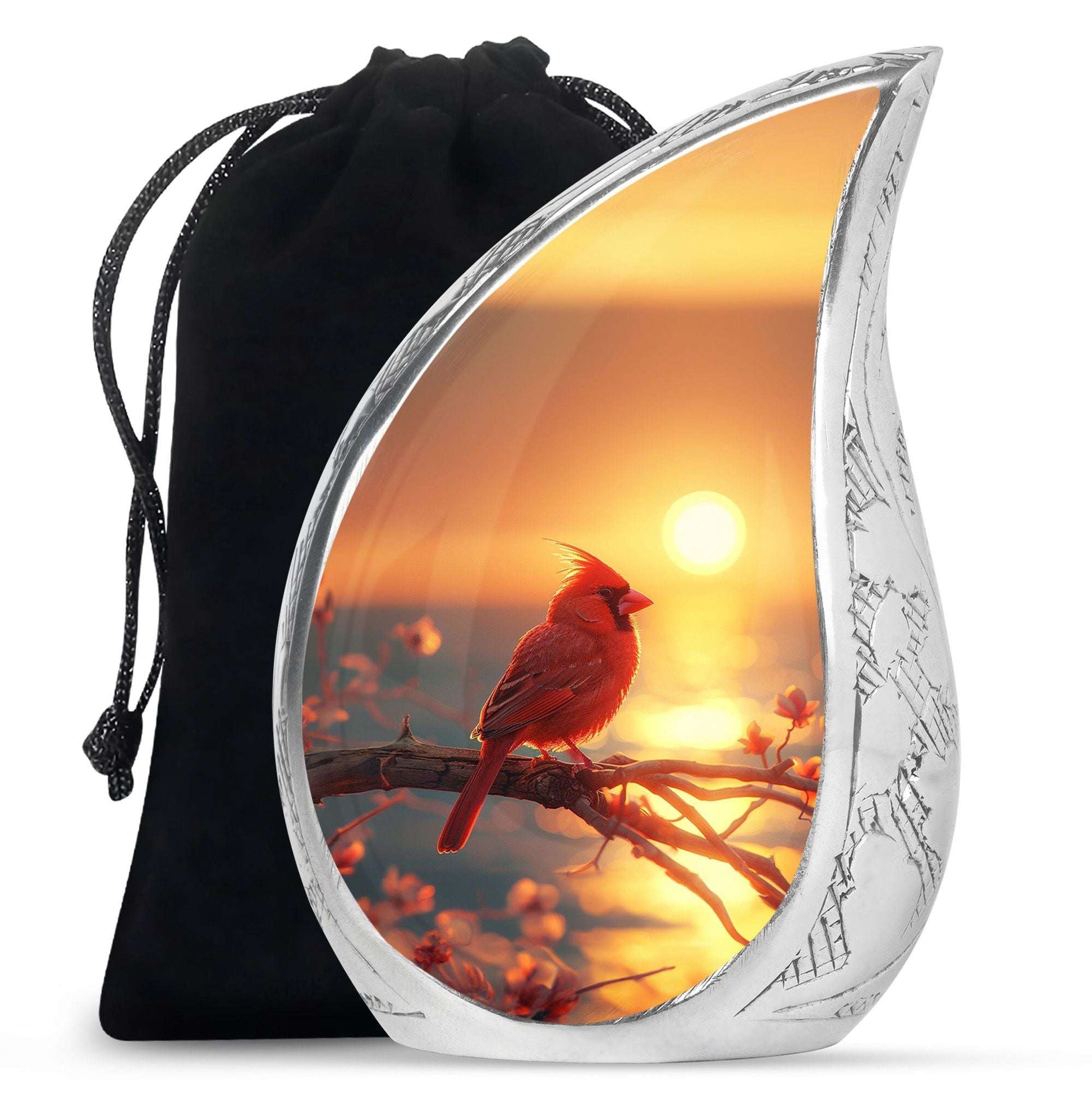 Cardinal Cremation Urn For Ashes  – Bird Cremation Urns For Women