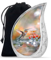 Humming Bird Large Human Ashes Urn - Floral Adult Urns For Women