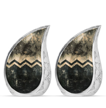 Personalized Artistic Cremation Urn for Human Ashes - 10-inch, 200 cu in - Yatskia
