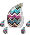 Zigzag Urn For Human Ashes Memorial - Customized Cremation Ashes Urn