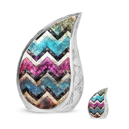Personalized Artistic Cremation Urn for Human Ashes - 10-inch, 200 cu in - Yatskia