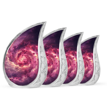 Personalized Galaxy Cremation Urn for Dad - 10-inch, 200 cu in - Yatskia