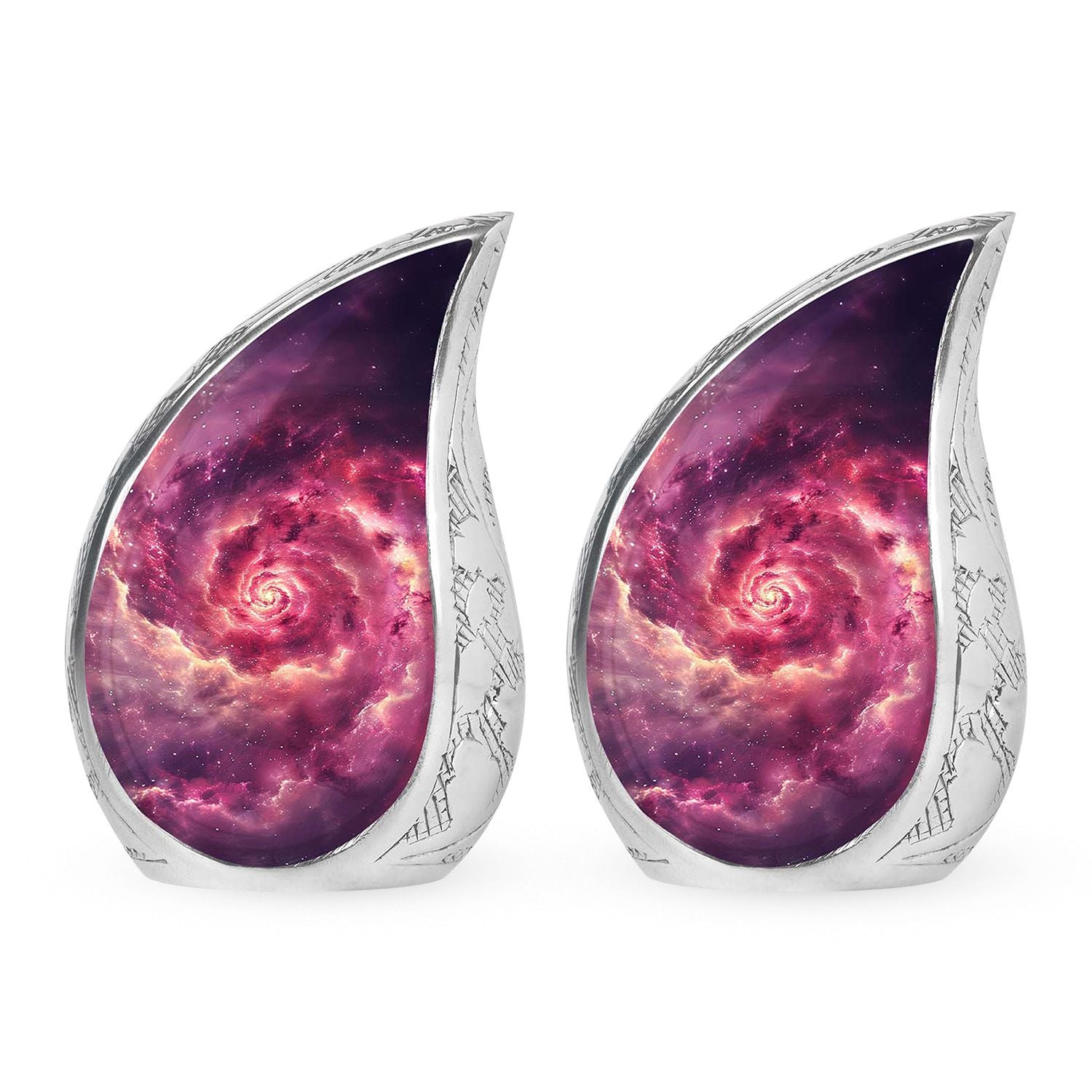 Galaxy Funeral Urn For Dad And Mom - Red Funeral Urn For Ashes