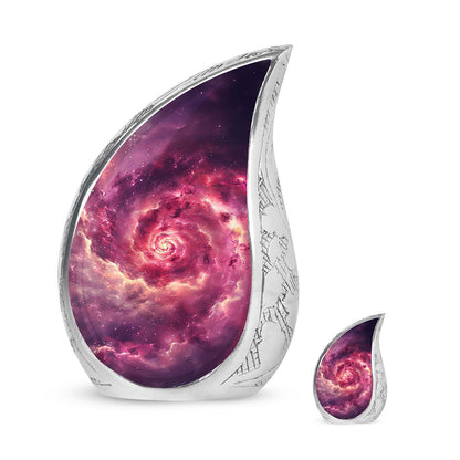 Personalized Galaxy Cremation Urn for Dad - 10-inch, 200 cu in - Yatskia