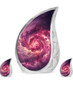 Galaxy Funeral Urn For Dad And Mom - Red Funeral Urn For Ashes