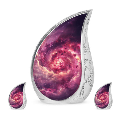 Personalized Galaxy Cremation Urn for Dad - 10-inch, 200 cu in - Yatskia