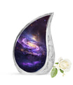 Purple Galaxy Memorial Urn For Funeral - Vast Galaxy Urn For Ashes