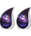 Purple Galaxy Memorial Urn For Funeral - Vast Galaxy Urn For Ashes