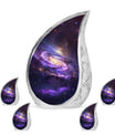 Purple Galaxy Memorial Urn For Funeral - Vast Galaxy Urn For Ashes