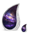 Purple Galaxy Memorial Urn For Funeral - Vast Galaxy Urn For Ashes