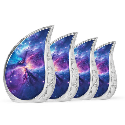 Personalized Galaxy Cremation Urn for Human Ashes - 10-inch, 200 cu in - Yatskia