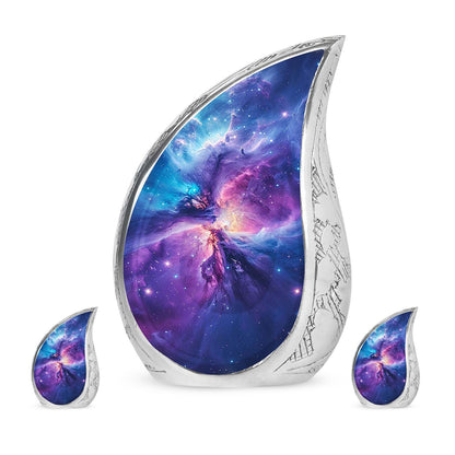 Personalized Galaxy Cremation Urn for Human Ashes - 10-inch, 200 cu in - Yatskia