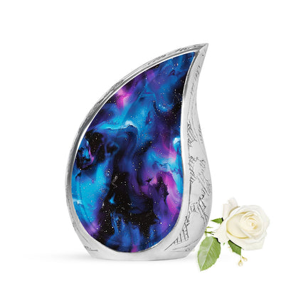Personalized Galaxy Cremation Urn for Mom - 10-inch, 200 cu in - Yatskia