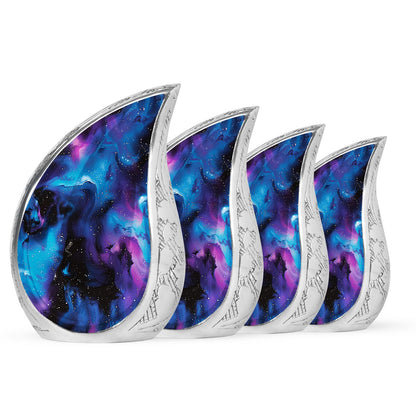 Personalized Galaxy Cremation Urn for Mom - 10-inch, 200 cu in - Yatskia