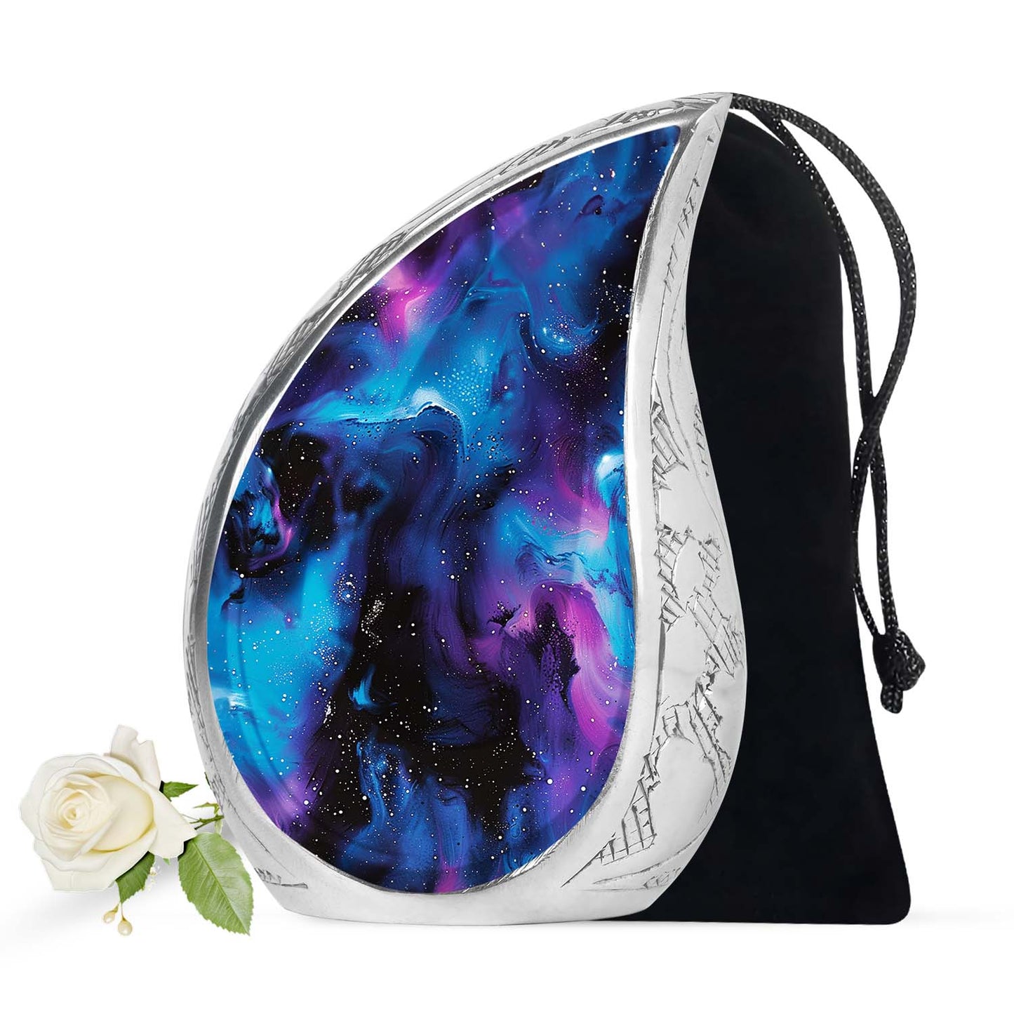Personalized Galaxy Cremation Urn for Mom - 10-inch, 200 cu in - Yatskia