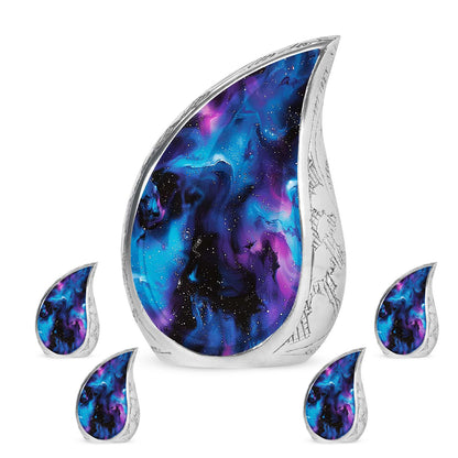 Personalized Galaxy Cremation Urn for Mom - 10-inch, 200 cu in - Yatskia