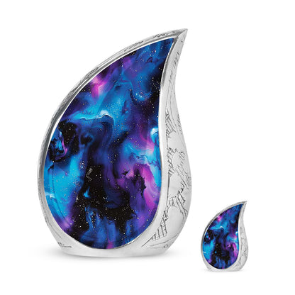 Personalized Galaxy Cremation Urn for Mom - 10-inch, 200 cu in - Yatskia
