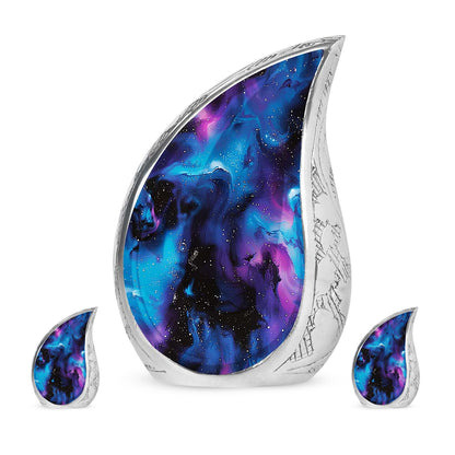 Personalized Galaxy Cremation Urn for Mom - 10-inch, 200 cu in - Yatskia