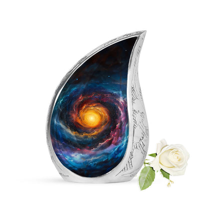 Personalized Galaxy Memorial Urn for Mom - 10-inch, 200 cu in - Yatskia