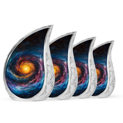 Personalized Galaxy Memorial Urn for Mom - 10-inch, 200 cu in - Yatskia