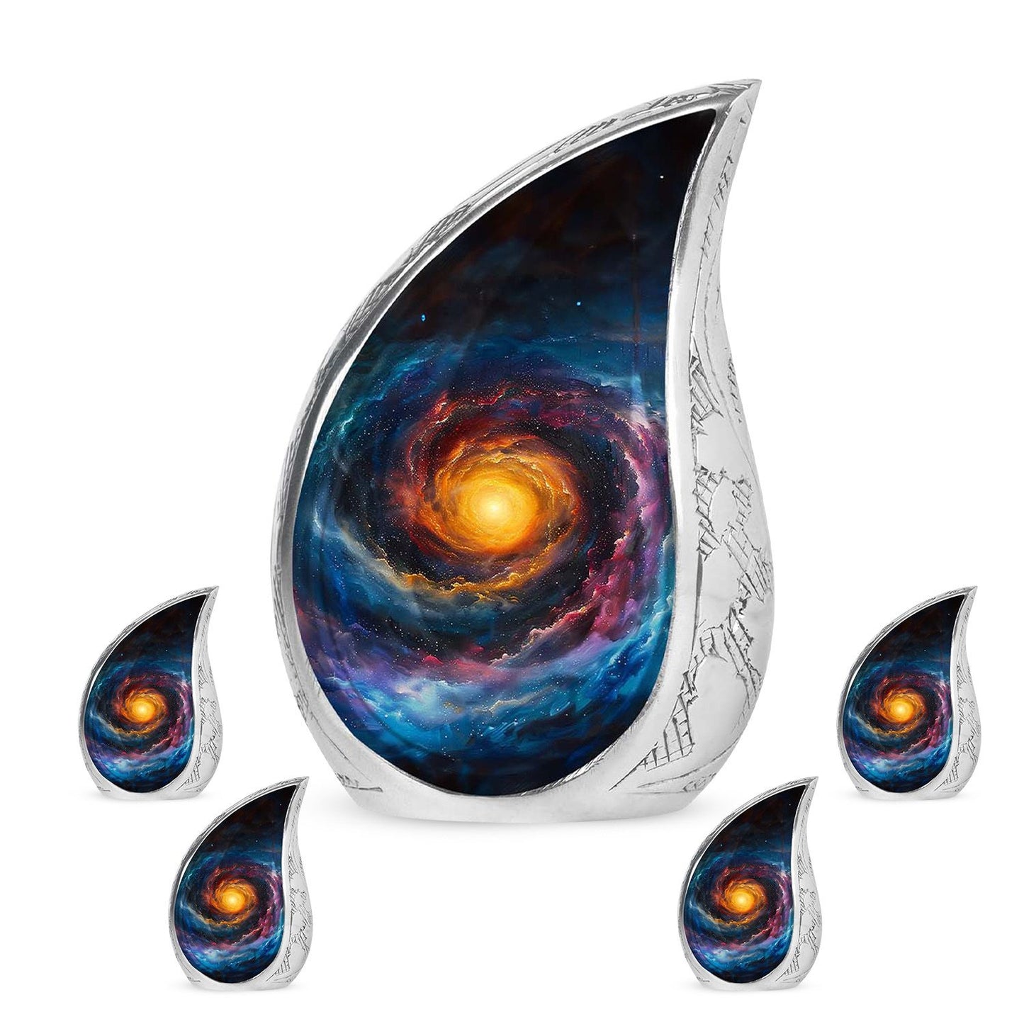 Personalized Galaxy Memorial Urn for Mom - 10-inch, 200 cu in - Yatskia