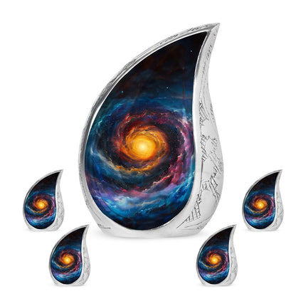 Personalized Galaxy Memorial Urn for Mom - 10-inch, 200 cu in - Yatskia