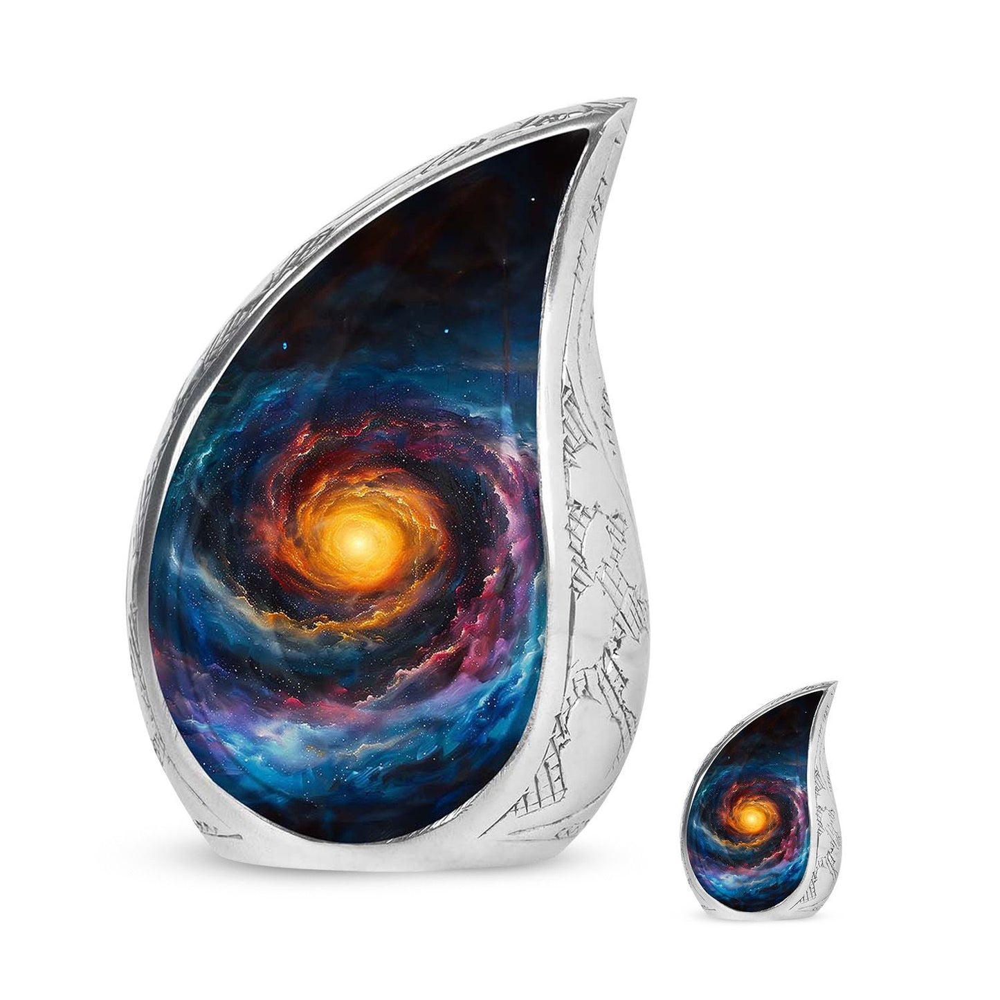 Personalized Galaxy Memorial Urn for Mom - 10-inch, 200 cu in - Yatskia