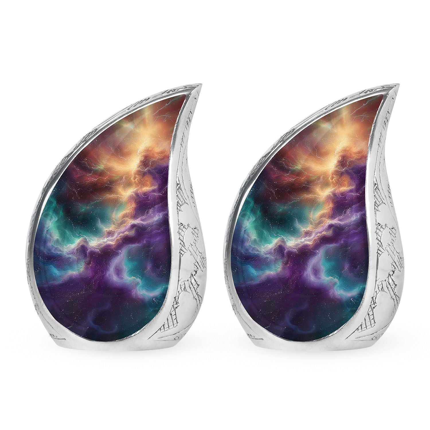 Galaxy Abstract Urn For Funeral - Abstract Space Urn For Adult Human Ashes