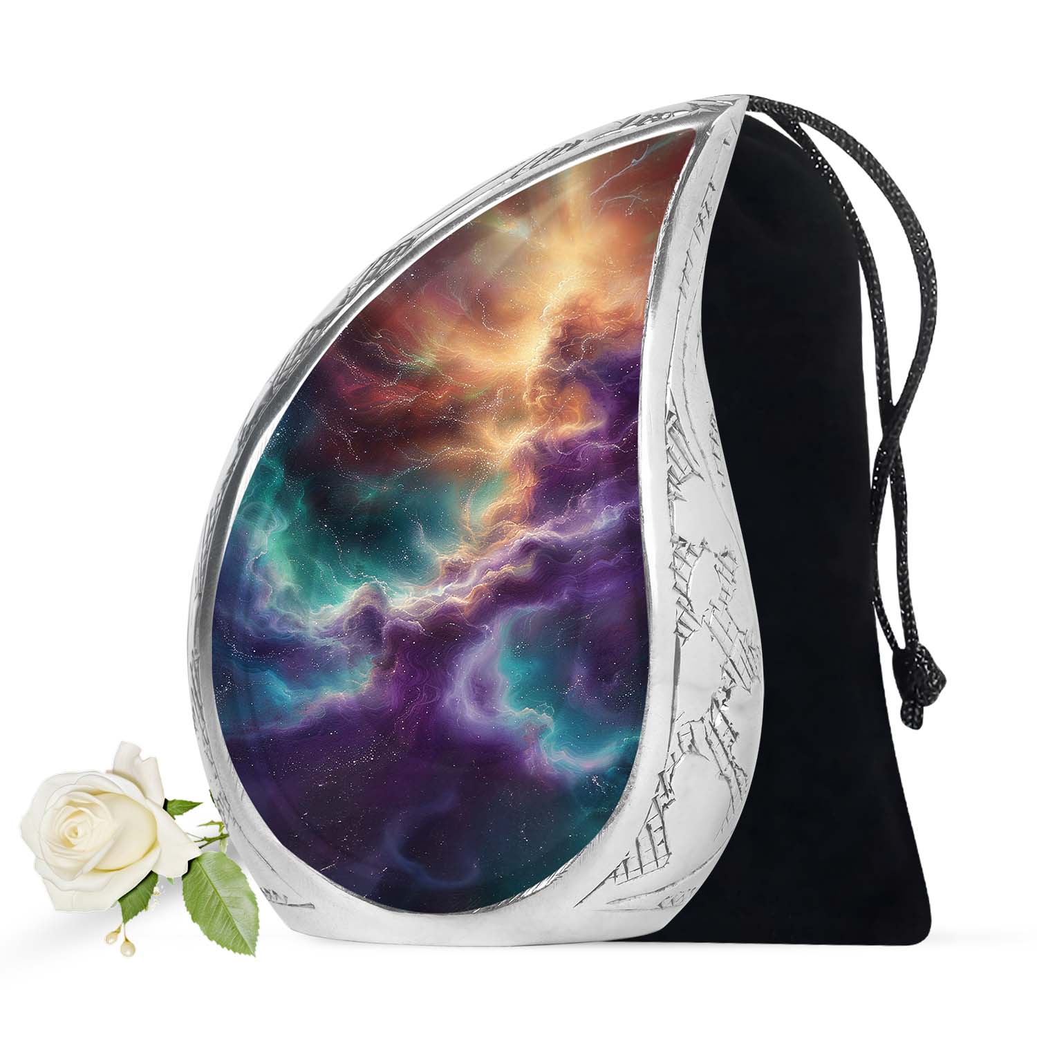 Galaxy Abstract Urn For Funeral - Abstract Space Urn For Adult Human Ashes