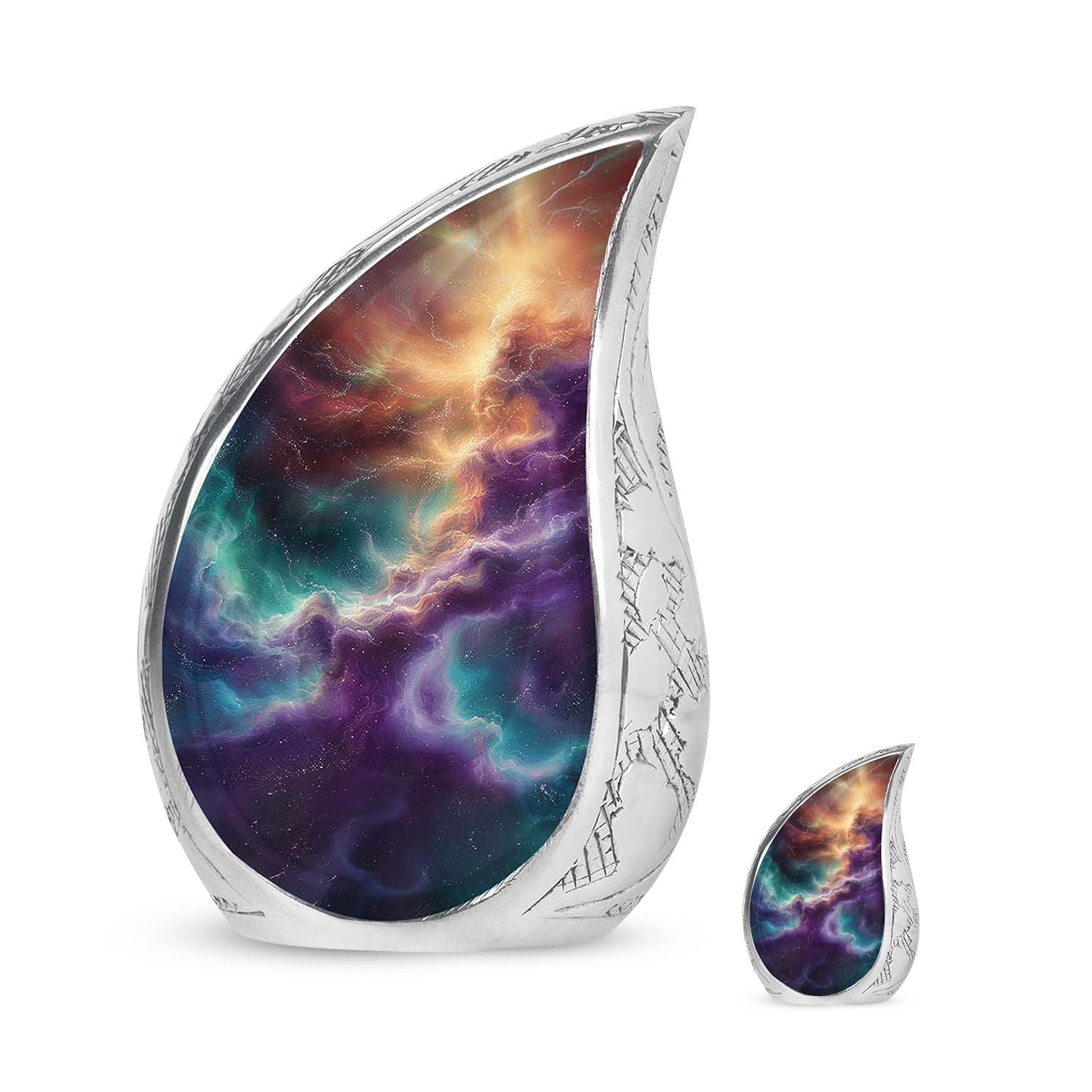 Galaxy Abstract Urn For Funeral - Abstract Space Urn For Adult Human Ashes