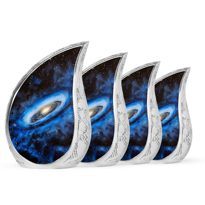 Personalized Galaxy Cremation Urn for Human Ashes - 10-inch, 200 cu in - Yatskia