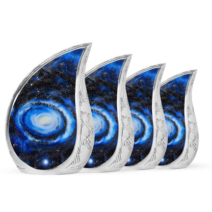 Personalized Galaxy Cremation Urn for Human Ashes - 10-inch, 200 cu in - Yatskia