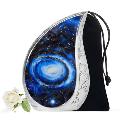 Personalized Galaxy Cremation Urn for Human Ashes - 10-inch, 200 cu in - Yatskia