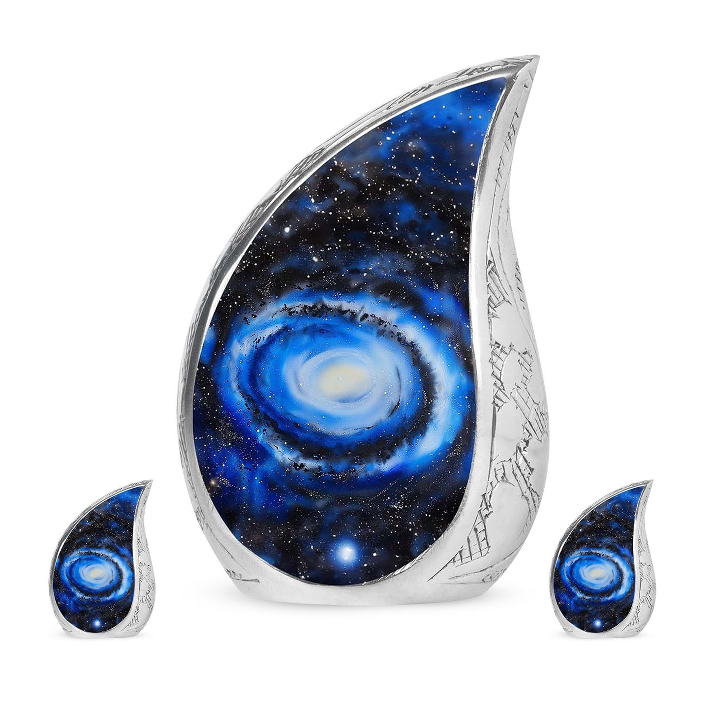 Personalized Galaxy Cremation Urn for Human Ashes - 10-inch, 200 cu in - Yatskia