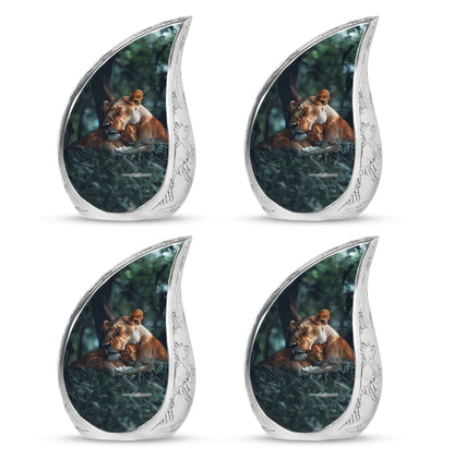 Lioness And Cub Cremation Urn For Adults - Lion Urns For Men & Women