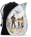 Artistic Fishing Cremation Ashes Urns - Father & Daughter Memorial Urn