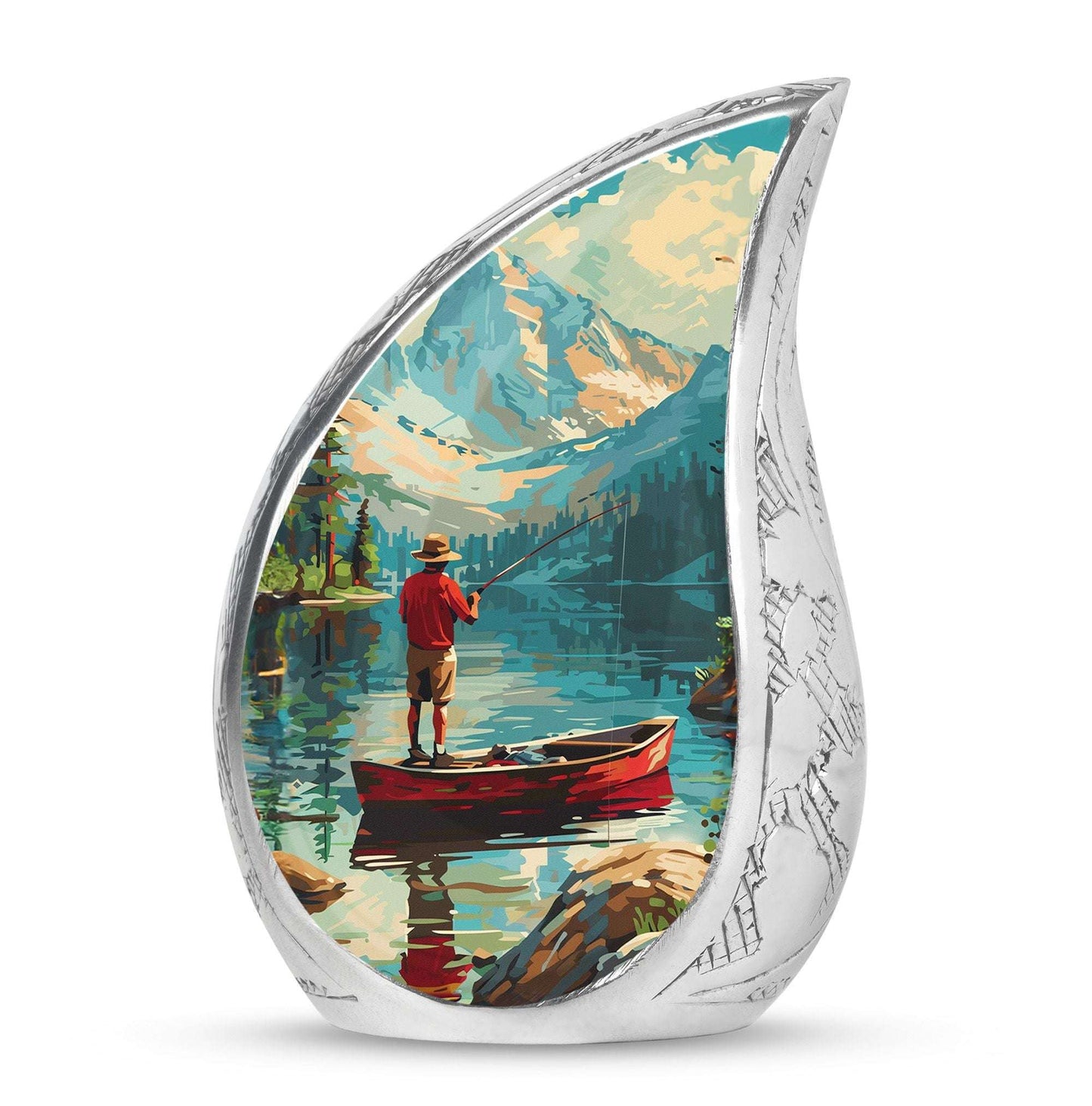 Fishing Boat Memorial Urn For Ashes - Artistic Cremation Urn For Funeral