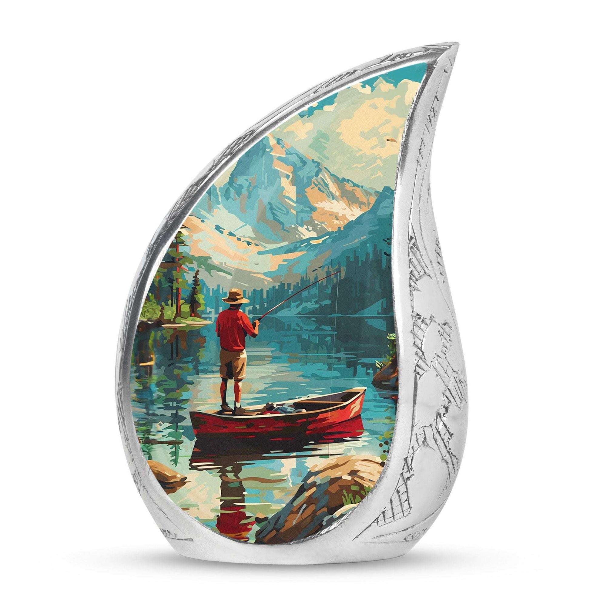 Fishing Boat Memorial Urn For Ashes - Artistic Cremation Urn For Funeral